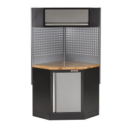 Hardhouten werkblad 86,5 x 86,5 x 3,6 cm voor hoekstuk garageserie