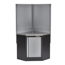 Met metaal omkleed werkblad 86,5 x 86,5 x 3,6 cm voor hoekstuk garageserie Met metaal omkleed werkblad 86,5 x 86,5 x 3,6 cm voor hoekstuk garageserie