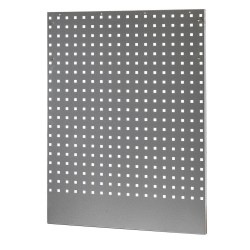 Hoekstuk garageserie met hardhouten werkblad, gereedschapsbord en bovenkast