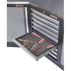 Ringsleutel-, kniesleutel- en olieleidingsleutelset 22 delen - soft mat Ringsleutel-, kniesleutel- en olieleidingsleutelset 22 delen - soft mat