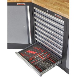 T-inbus, vijlen en drevelset – 24 delen - soft mat T-inbus, vijlen en drevelset – 24 delen - soft mat