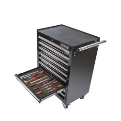 Houtbeitel – hamer – meetlint – houtvijl – schuifmaat set 13 delen - soft mat