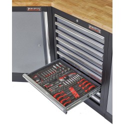 Schroevendraaier – doppen – inwendige torx – uitwendige torx dop set incl.  ratel 1/4 “ - 116 delen - soft mat.