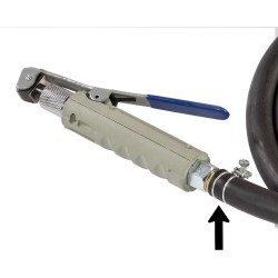 Slangklem voor zandstraalketel PP-T 0012, 0009 en 0010 Slangklem voor zandstraalketel PP-T 0012, 0009 en 0010