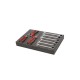EPE foam mat type kaizen foam 43 x 29 x 5 cm. grijs/antraciet. 6 lagen