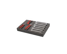EPE foam mat type kaizen foam 43 x 29 x 5 cm. grijs/antraciet. 6 lagen
